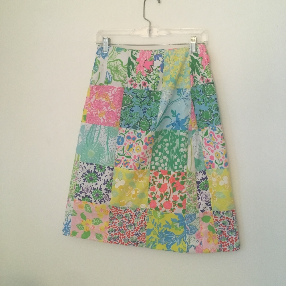 Lilly Pulitzer Vintage Patchwork Skirt